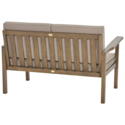 Beliani Garden Lounge Set With Table 4 Seater Manila Acacia Wood Dark Brown - thumbnail 8