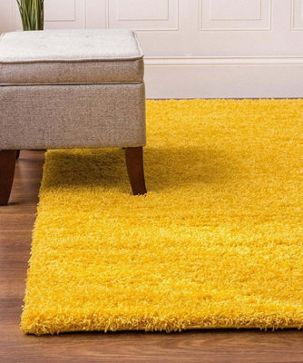 Bravich Mustard Yellow Thick Shaggy Rug - California - image 1