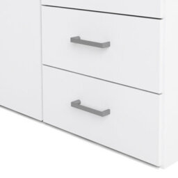Furniture To Go Space Wardrobe With 2 Doors + 3 Drawers White 1750 (W) 77.6 X  (H) 175.4 X  (D) 49.4Cm - thumbnail 9