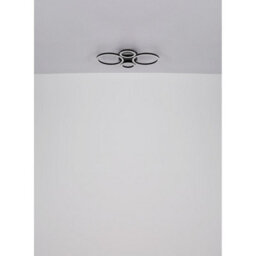 Luminosa Lighting Luminosa Loretta 3 Ring Integrated Led Semi Flush Ceiling Light Matt Black 4X Led 2700-6500K - thumbnail 7
