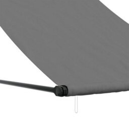 Walplus Retractable Awning Garden Sun Shade Canopy Gazebo For Back Door, Porch, Patio Anthracite 150X150 Cm Fabric And Steel - thumbnail 7