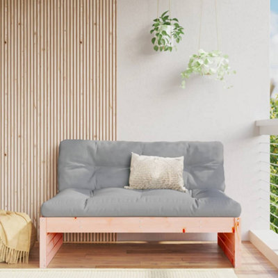 Walplus Outdoor Garden Middle Sofa For Patio Balcony Poolside Furniture 120X80 Cm Solid Wood Douglas - Cushion Not Included - image 1