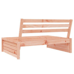 Walplus Outdoor Garden Middle Sofa For Patio Balcony Poolside Furniture 120X80 Cm Solid Wood Douglas - Cushion Not Included - thumbnail 4