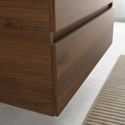 Cygnus bath Bequia Vanity Unit 70Cm Walnut Basin Ceramic - thumbnail 3