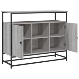 Berkfield Sideboard Grey Sonoma 100X35X80 Cm Engineered Wood - thumbnail 5