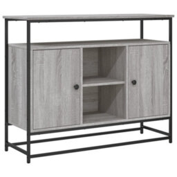 Berkfield Sideboard Grey Sonoma 100X35X80 Cm Engineered Wood - thumbnail 2