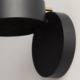 Luminosa Lighting Luminosa Nuance Modern Integrated Led Wall Lamp Black And Brass 3000K 200Lm - thumbnail 5