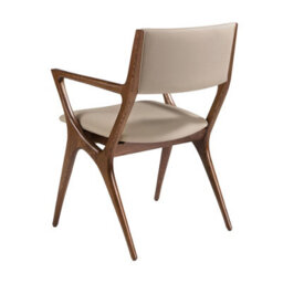 Angel Cerda Mink Leatherette Chair With Armrests - thumbnail 7