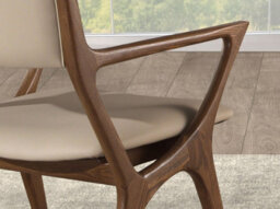 Angel Cerda Mink Leatherette Chair With Armrests - thumbnail 5