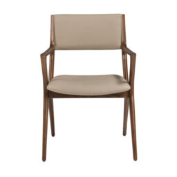 Angel Cerda Mink Leatherette Chair With Armrests - thumbnail 2