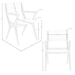 Angel Cerda Mink Leatherette Chair With Armrests - thumbnail 8