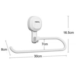 Style 1 Kitchen Toilet Suction Cup Roll Paper Holder Stand Towel Rail Rack Bathroom Hook - thumbnail 2