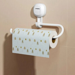 Style 1 Kitchen Toilet Suction Cup Roll Paper Holder Stand Towel Rail Rack Bathroom Hook - thumbnail 4