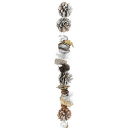 Urbn-Living Urbnliving 150Cm Genuine Pinecone Christmas Garland Natural White Tree Fireplace Decor Xmas Door Wreath - thumbnail 2