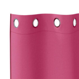 Berkfield Curtains With Curtains 2 Pcs Bright Pink 245 X 140 Cm Polyester - thumbnail 4