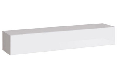 Arte Switch Rtv1 White Tv Cabinet 180Cm - Low-Line Media Unit With Push-Open Storage - image 1