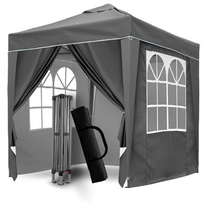 Sanheng Pop Up Gazebo, Up Tent With Weights, Fully Waterproof, All Weather Ideal For Outdoor Party Camping (2 X 2 M,grey)