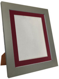 Frames By Post Metro Dark Grey Frame With Red Mount For Image Size 7 X 5 Inch - thumbnail 4