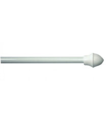 13mm Extendable Metal Curtain Cafe Rods (White Cafe Rod 55Cm - 85Cm)