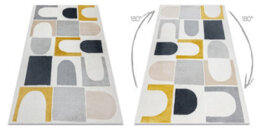 RugsX Carpet Fusion 0213 White Yellow - Geometric, Modern, Abstract 280X370 Cm - thumbnail 3