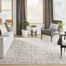 Grey Wool Handmade Luxurious Modern,abstract Rug For Bedroom & Living Room-259Cm X 351Cm - thumbnail 2