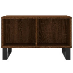 Berkfield Coffee Table Brown Oak 60X50X36.5 Cm Engineered Wood - thumbnail 4