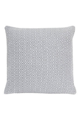 Regal Pure Cotton Cushion Cover In Silver, 60 X 60Cm