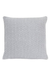 Regal Pure Cotton Cushion Cover In Silver, 60 X 60Cm