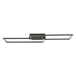 Luminosa Lighting Luminosa Tatjana Integrated Led Semi Flush Ceiling Light Matt Black 2X Led 3000-6500K - thumbnail 3