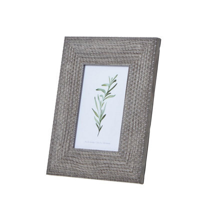 Hill Interiors Woven Photo Frame Grey (34Cm X 1Cm X 29Cm) - image 1