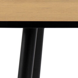 Wyld Haus Venice Square 4-Seater Dining Table With Wild Oak Effect Top And Black Hairpin Legs - thumbnail 8