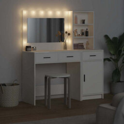 Walplus Dressing Table 2 Pcs White 78.5 X 41 X 135 Cm Engineered Wood - thumbnail 4