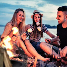 Black S Fire Pit  Foldable For Garden, Bbq, And Camping - thumbnail 3