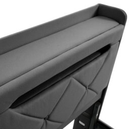 Matteo Super King Upholstered Storage Bed Frame With Smart Led, Usb Charging Headboard & Hydraulic Ottoman Lift - Grey Linen - thumbnail 9