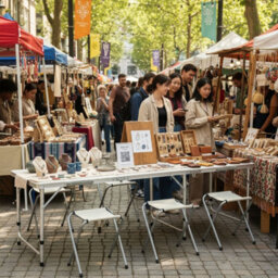 Foldable Bracket Table & 6 Chairs Set, Outdoor Party, Picnic, Bbq, Camping - thumbnail 4