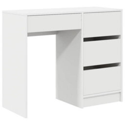 Berkfield Modern White Writing Desk White Mdf Medium Storage White Writing Desk