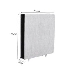 Portable Folding Single Guest Bed Fold Up Away Rollaway Camping Slim Bedstead - thumbnail 2