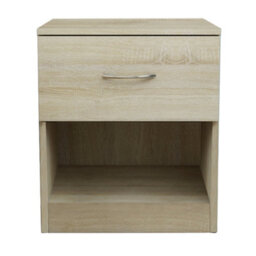 Sundaze Chest Of Drawers Bedroom Furniture Bedside Cabinet With Handle 1 Drawer Oak 40X36X47Cm - thumbnail 2
