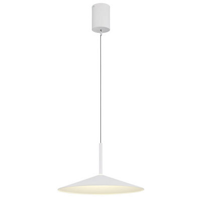 Luminosa Lighting Luminosa Lampone Dome Pendant Ceiling Light White Matt Led 4000K - image 1