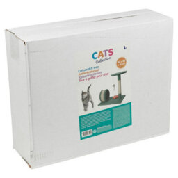 Urbn-Living Urbnliving 41Cm Width Cat Scratch Tree On Stand With Hanging Mouse Play Toy - thumbnail 5