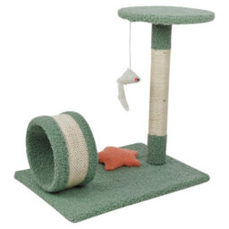 Urbn-Living Urbnliving 41Cm Width Cat Scratch Tree On Stand With Hanging Mouse Play Toy - thumbnail 4