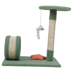Urbn-Living Urbnliving 41Cm Width Cat Scratch Tree On Stand With Hanging Mouse Play Toy - thumbnail 3