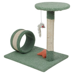 Urbn-Living Urbnliving 41Cm Width Cat Scratch Tree On Stand With Hanging Mouse Play Toy - thumbnail 2