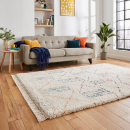 Multicolor Kilim Modern Shaggy Moroccan Easy To Clean Rug For Bedroom & Living Room-160Cm X 220Cm - thumbnail 2