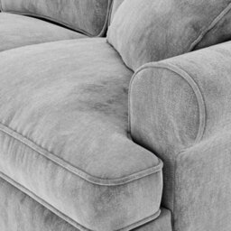 Alfie Ice Grey 4 Seater Sofa For Living Room - Fully Assembled By Roseland Furniture - thumbnail 4