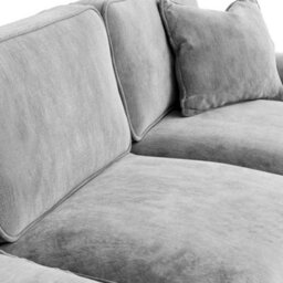 Alfie Ice Grey 4 Seater Sofa For Living Room - Fully Assembled By Roseland Furniture - thumbnail 5