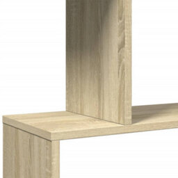 Walplus Room Divider Bookcase 4-Tier Sonoma Oak 70X24X129 Cm Engineered Wood - thumbnail 9
