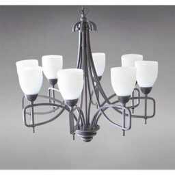 Luminosa Lighting Luminosa Ortona Pendant 8 Light E14 Russet Brown - thumbnail 2
