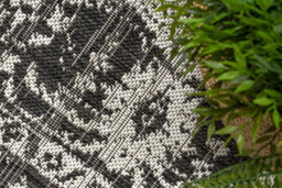 RugsX Organic 2762 Sisal Carpet Ornament, Frame Black Ecru  Modern Irregular Shape 240X330 Cm - thumbnail 5