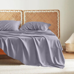 Aspire Homeware 100% Egyptian Cotton Flat Sheet Deep Coverage Ultracool Flat Bedding Grey Sheet Double, (L)275Cmx(W)225Cm - thumbnail 6
